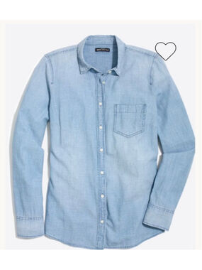 NWT J.Crew Petite chambray shirt in signature fit XS retails $98